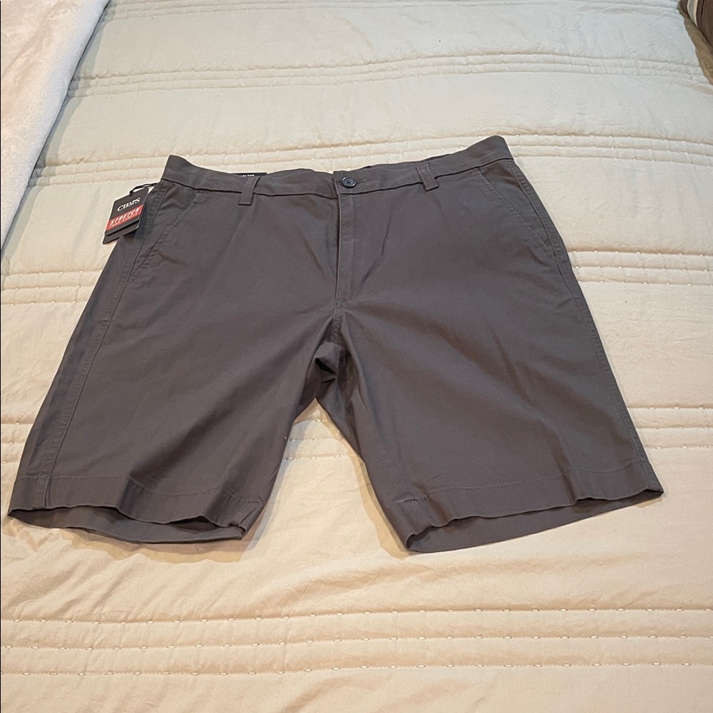 Chaps, charcoal gray shorts